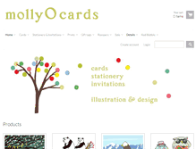 Tablet Screenshot of mollyocards.com